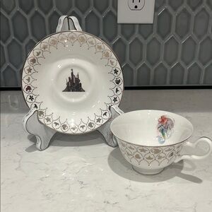 Disney 100 Years Ariel Cup and Saucer, Fine Bone China